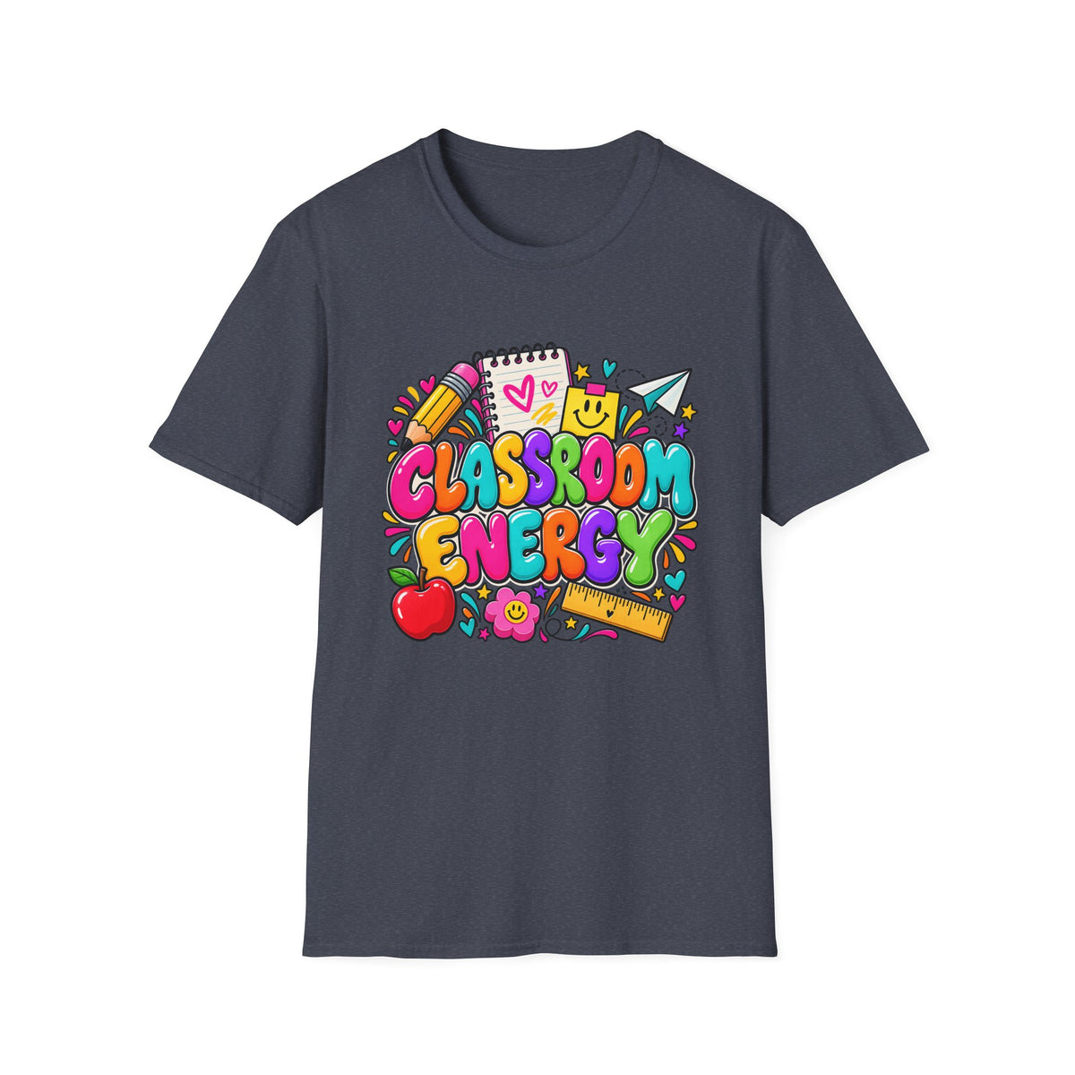 Classroom Energy Teacher T-Shirt — Colorful Back-to-School Educator Tee