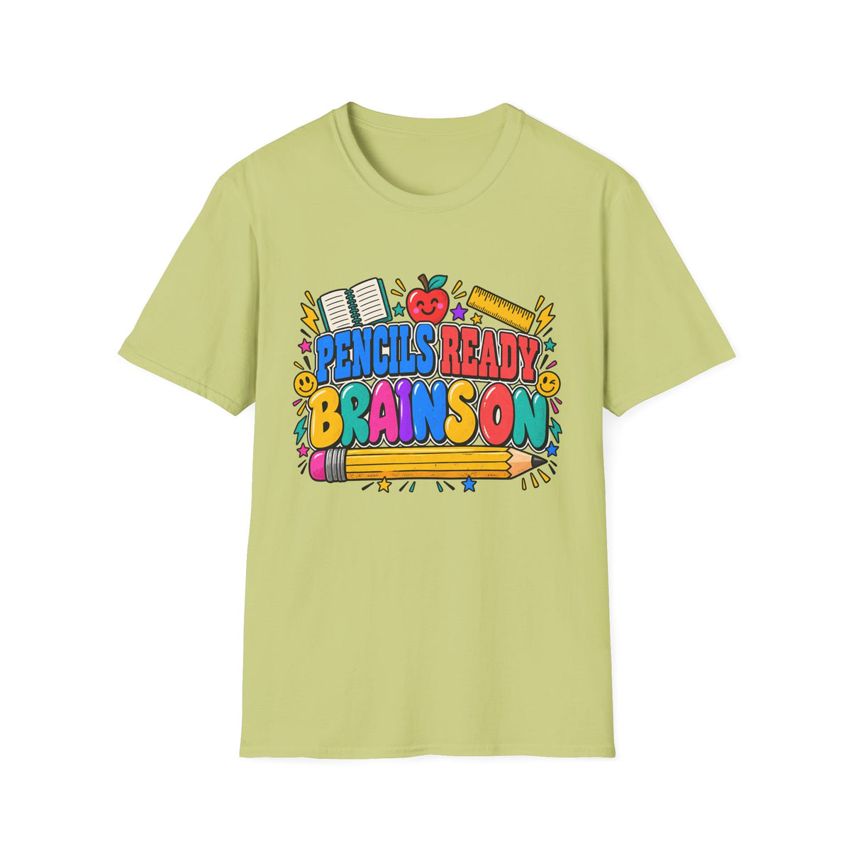 Pencils Ready Brainson Teacher Back-to-School T-Shirt