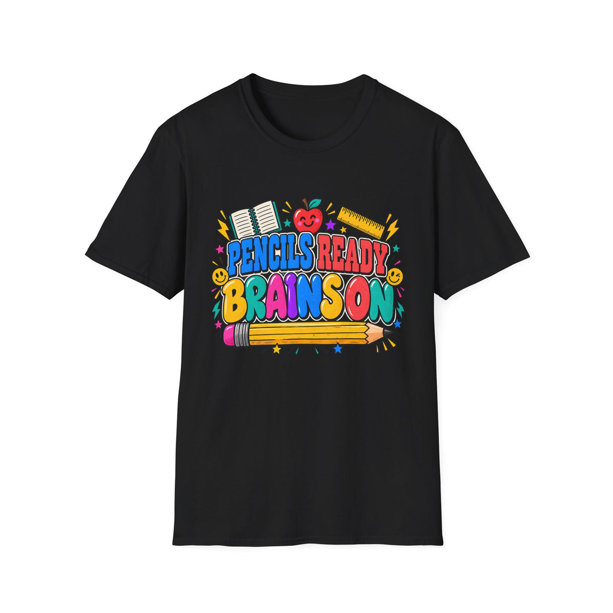 Pencils Ready Brainson Teacher Back-to-School T-Shirt
