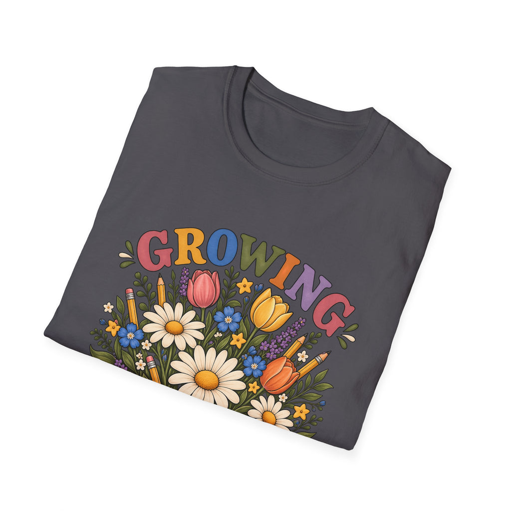 Growing Great Minds T-Shirt — Floral Teacher / Educator Appreciation Tee