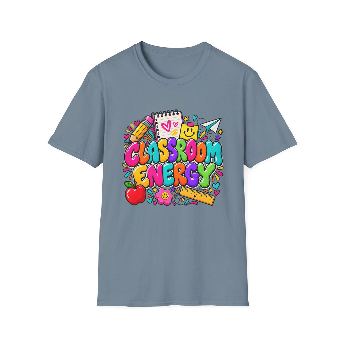 Classroom Energy Teacher T-Shirt — Colorful Back-to-School Educator Tee