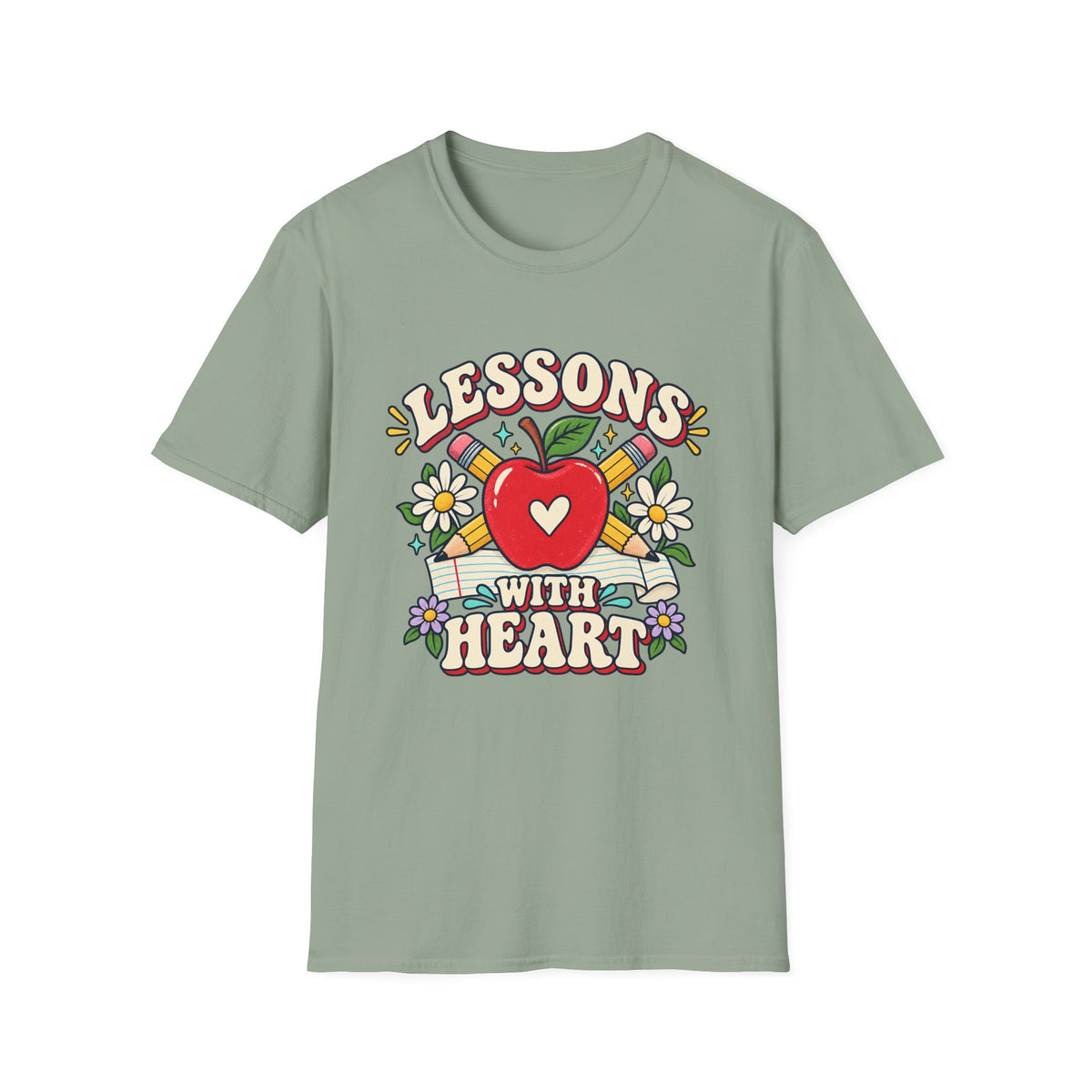 Lessons With Heart Teacher T-Shirt