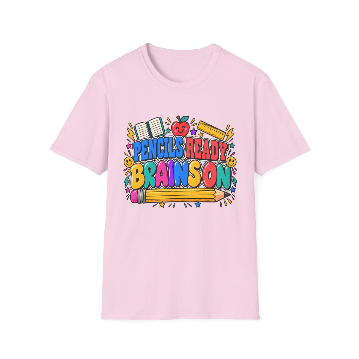 Pencils Ready Brainson Teacher Back-to-School T-Shirt