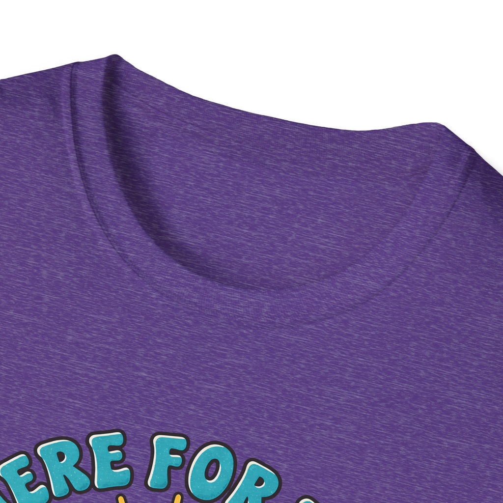 Aha Moments T-Shirt — 'Here for the Aha Moments' Lightbulb Graphic Tee