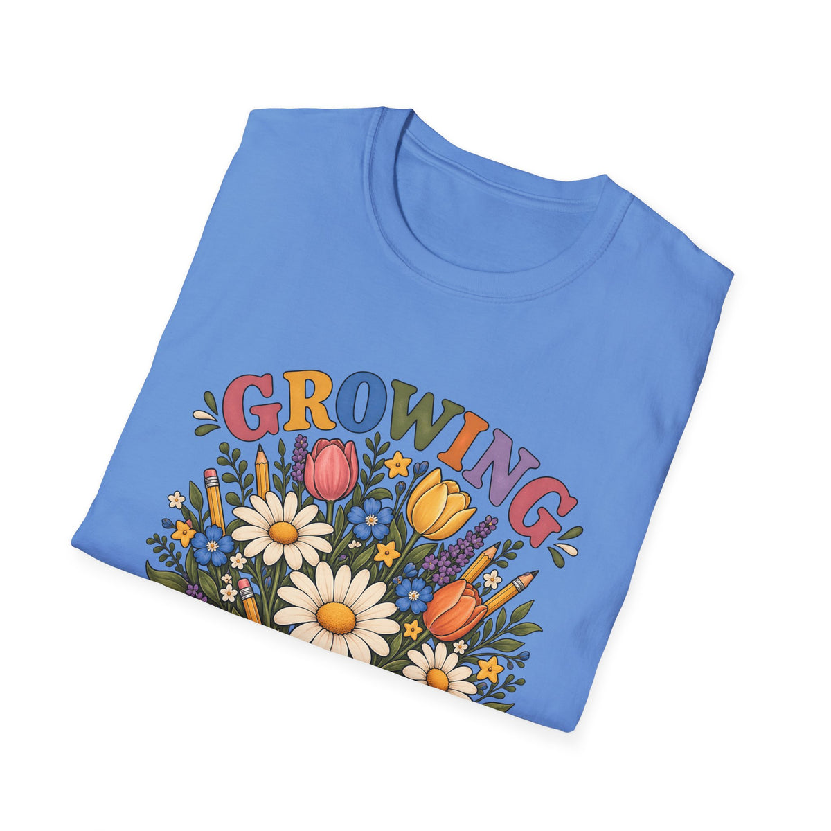 Growing Great Minds T-Shirt — Floral Teacher / Educator Appreciation Tee