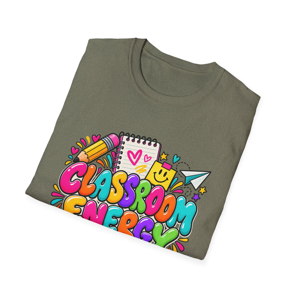 Classroom Energy Teacher T-Shirt — Colorful Back-to-School Educator Tee