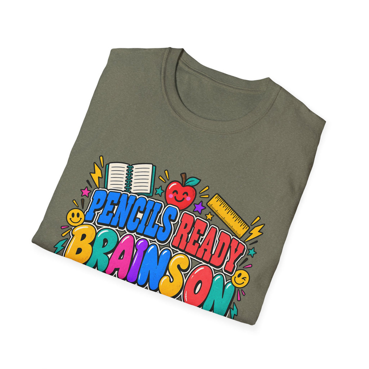 Pencils Ready Brainson Teacher Back-to-School T-Shirt
