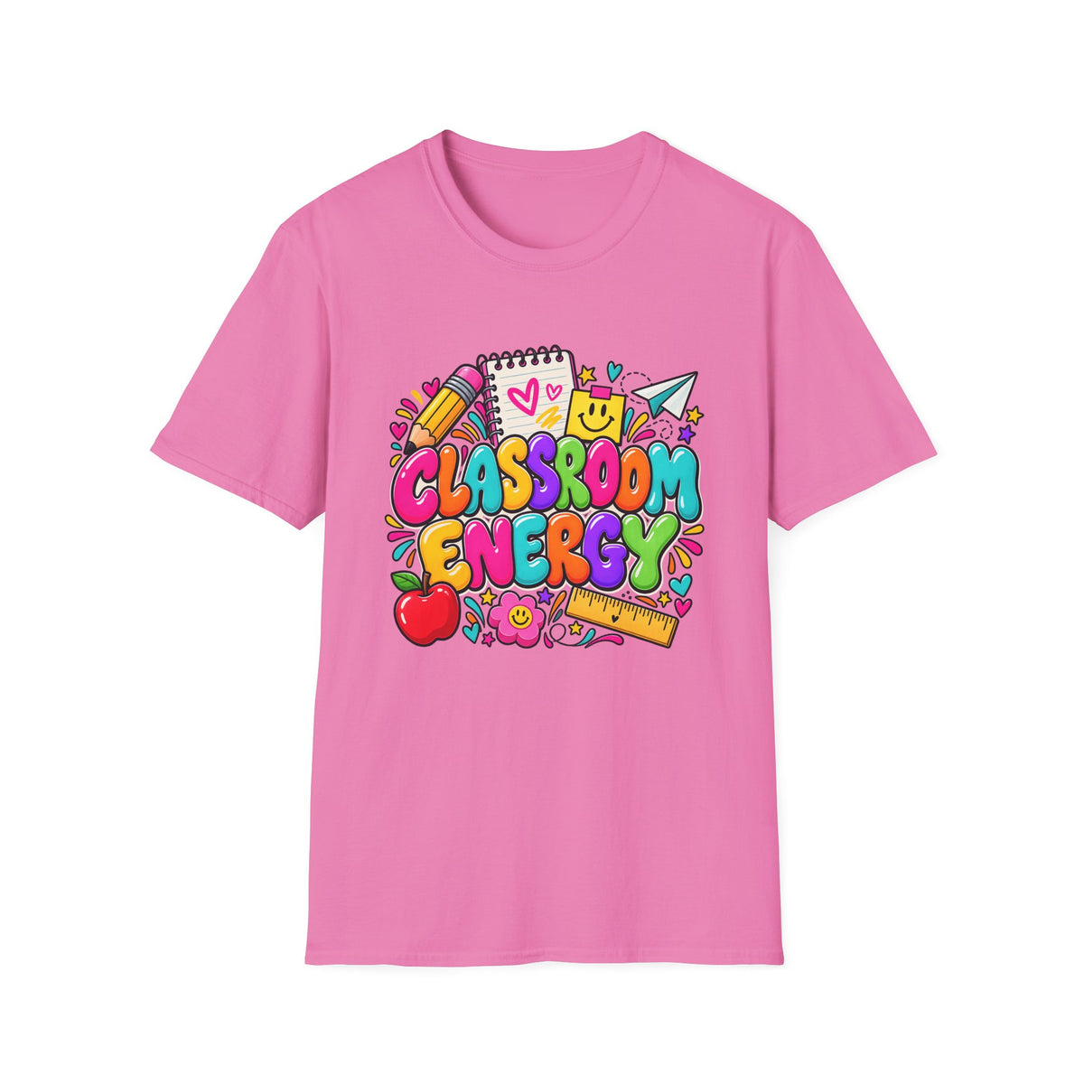 Classroom Energy Teacher T-Shirt — Colorful Back-to-School Educator Tee