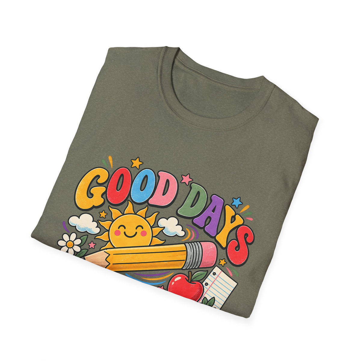 Good Days Start With a Pencil T-Shirt — Cute School Teacher Back-to-School Tee