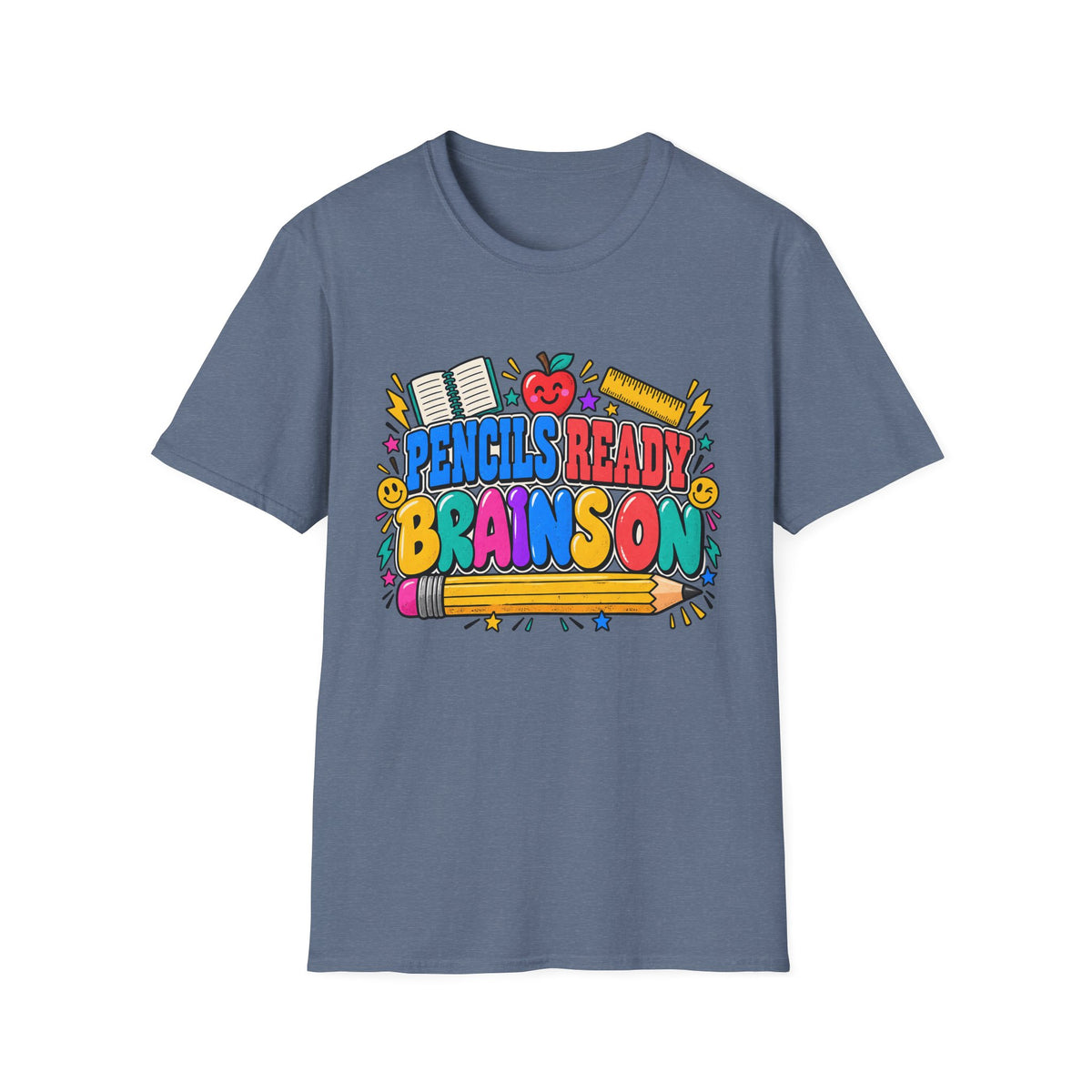 Pencils Ready Brainson Teacher Back-to-School T-Shirt