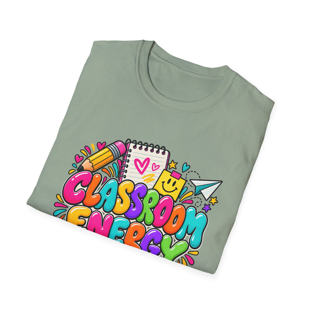 Classroom Energy Teacher T-Shirt — Colorful Back-to-School Educator Tee