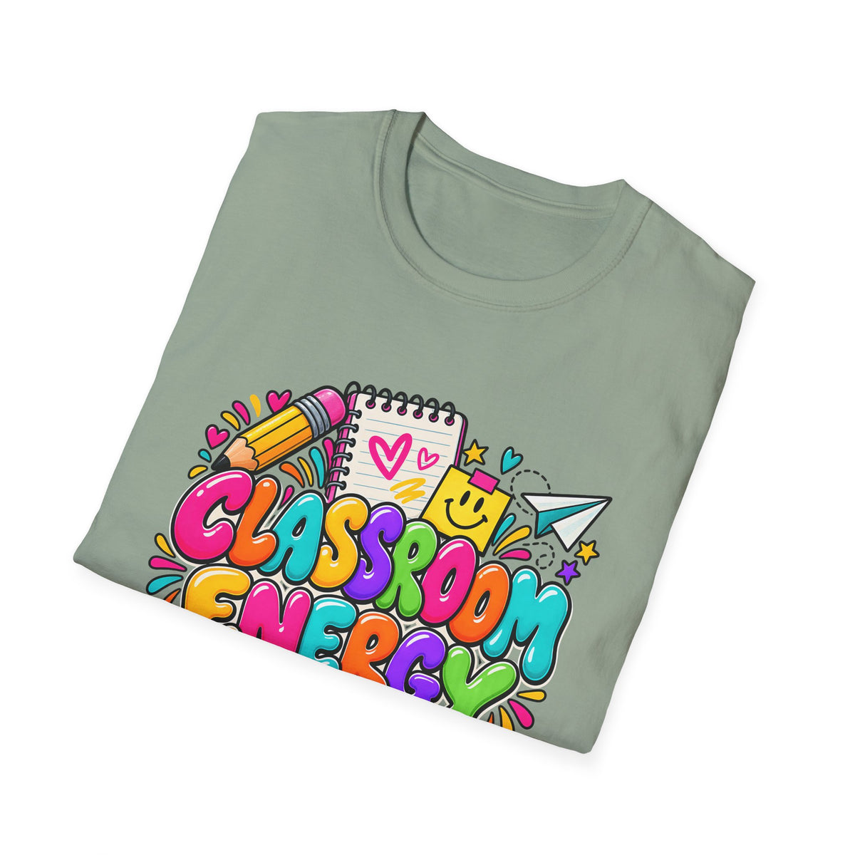 Classroom Energy Teacher T-Shirt — Colorful Back-to-School Educator Tee