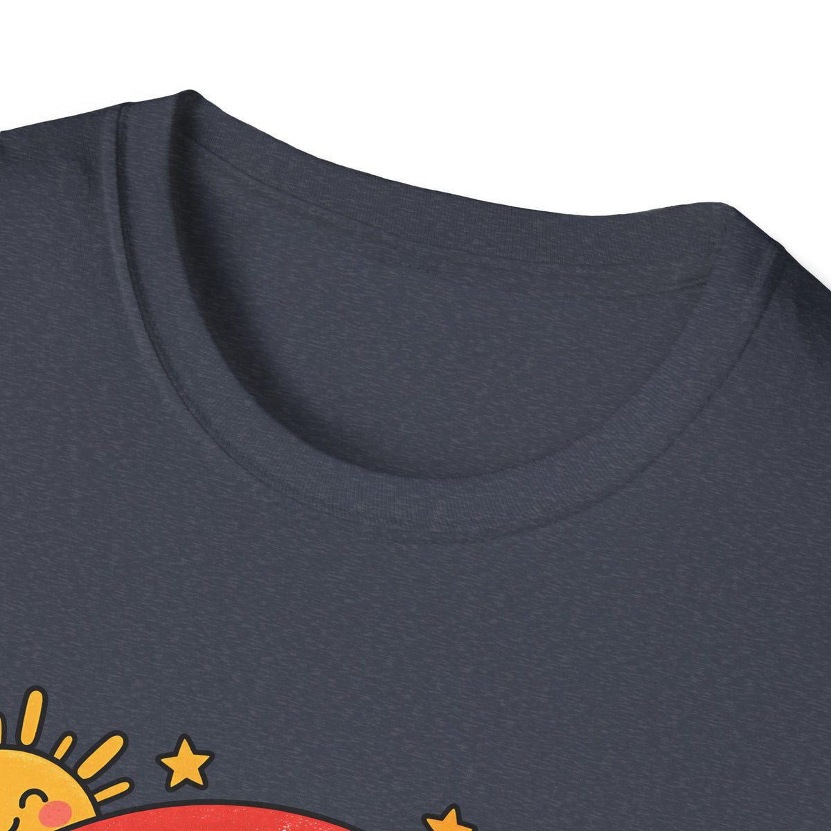 T-Shirt — "Today We Try Again" Retro Rainbow Positive Tee