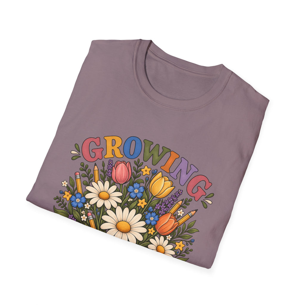 Growing Great Minds T-Shirt — Floral Teacher / Educator Appreciation Tee
