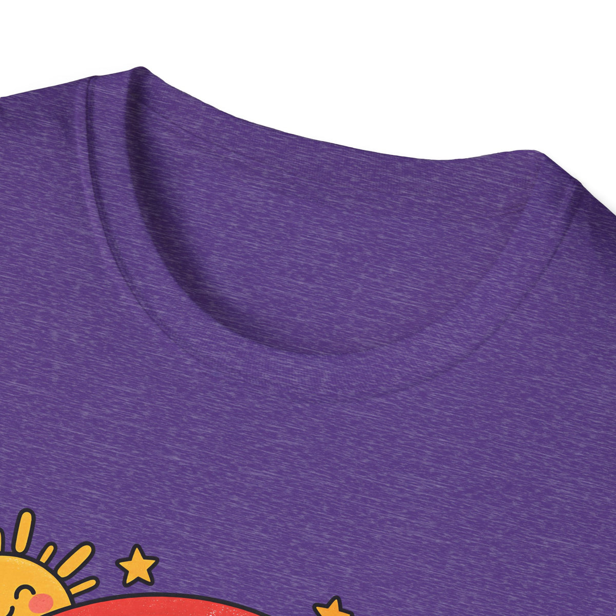 T-Shirt — "Today We Try Again" Retro Rainbow Positive Tee