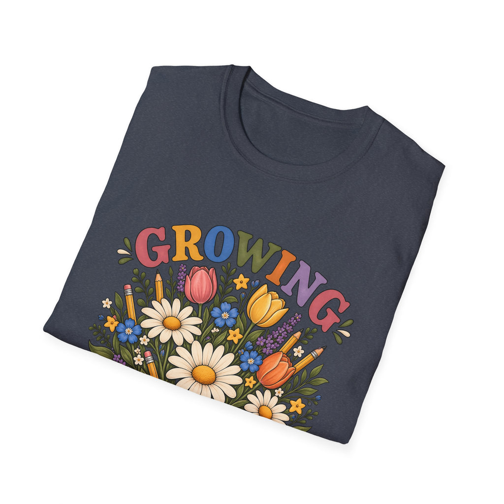 Growing Great Minds T-Shirt — Floral Teacher / Educator Appreciation Tee