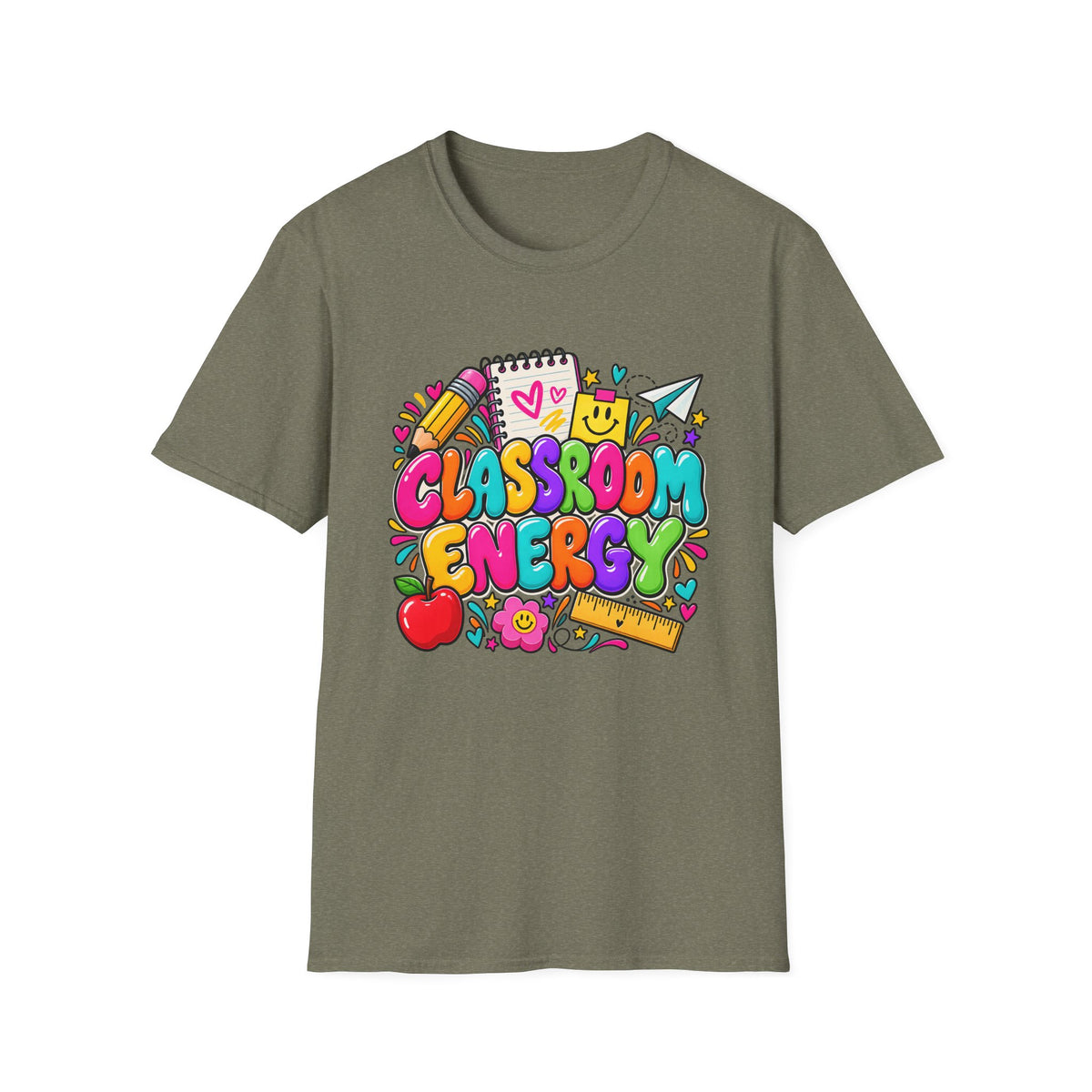 Classroom Energy Teacher T-Shirt — Colorful Back-to-School Educator Tee