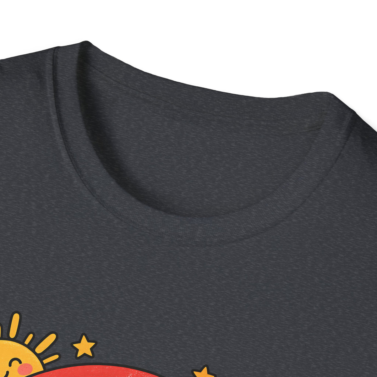 T-Shirt — "Today We Try Again" Retro Rainbow Positive Tee