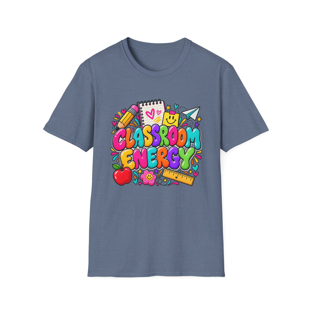 Classroom Energy Teacher T-Shirt — Colorful Back-to-School Educator Tee