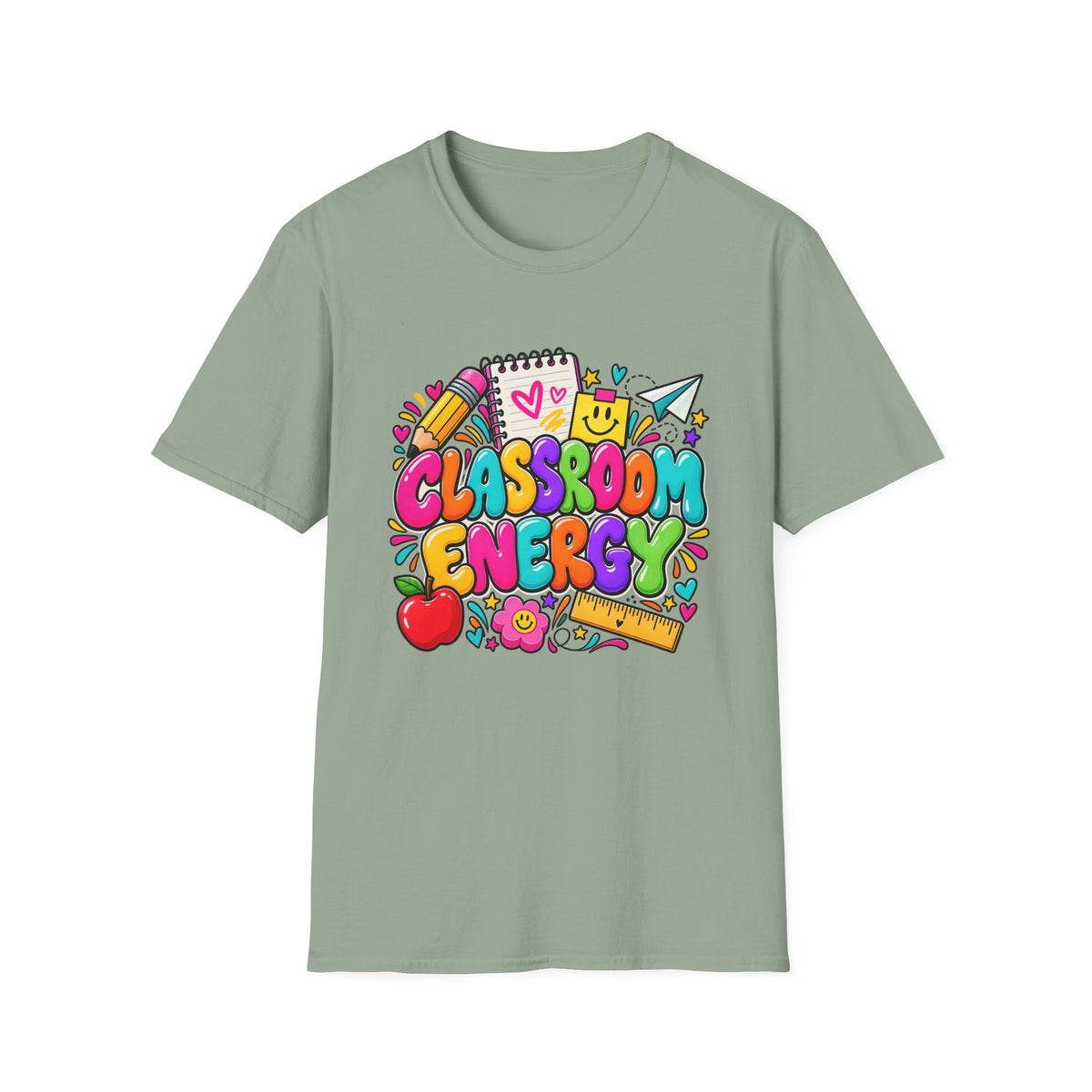 Classroom Energy Teacher T-Shirt — Colorful Back-to-School Educator Tee