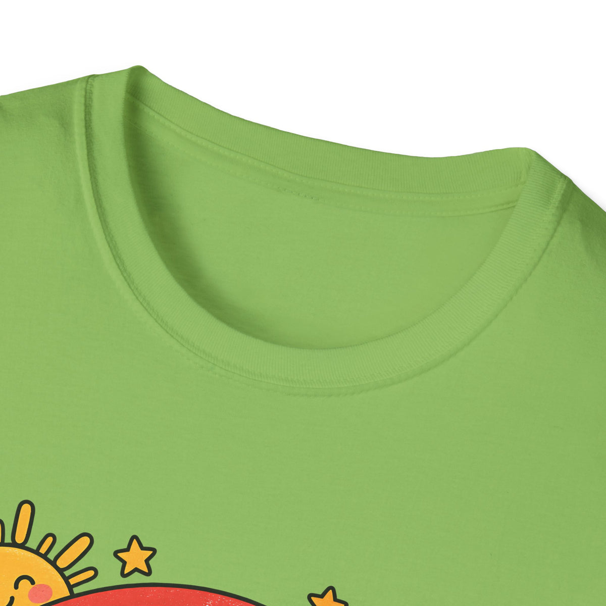 T-Shirt — "Today We Try Again" Retro Rainbow Positive Tee