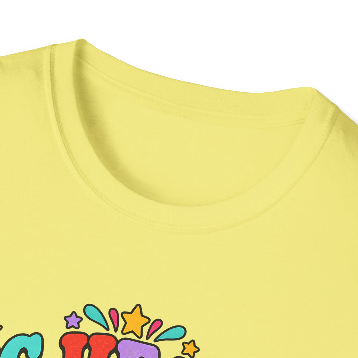 Teacher T‑Shirt — "Big Hearts Teach Here" Colorful Retro Heart & Flowers