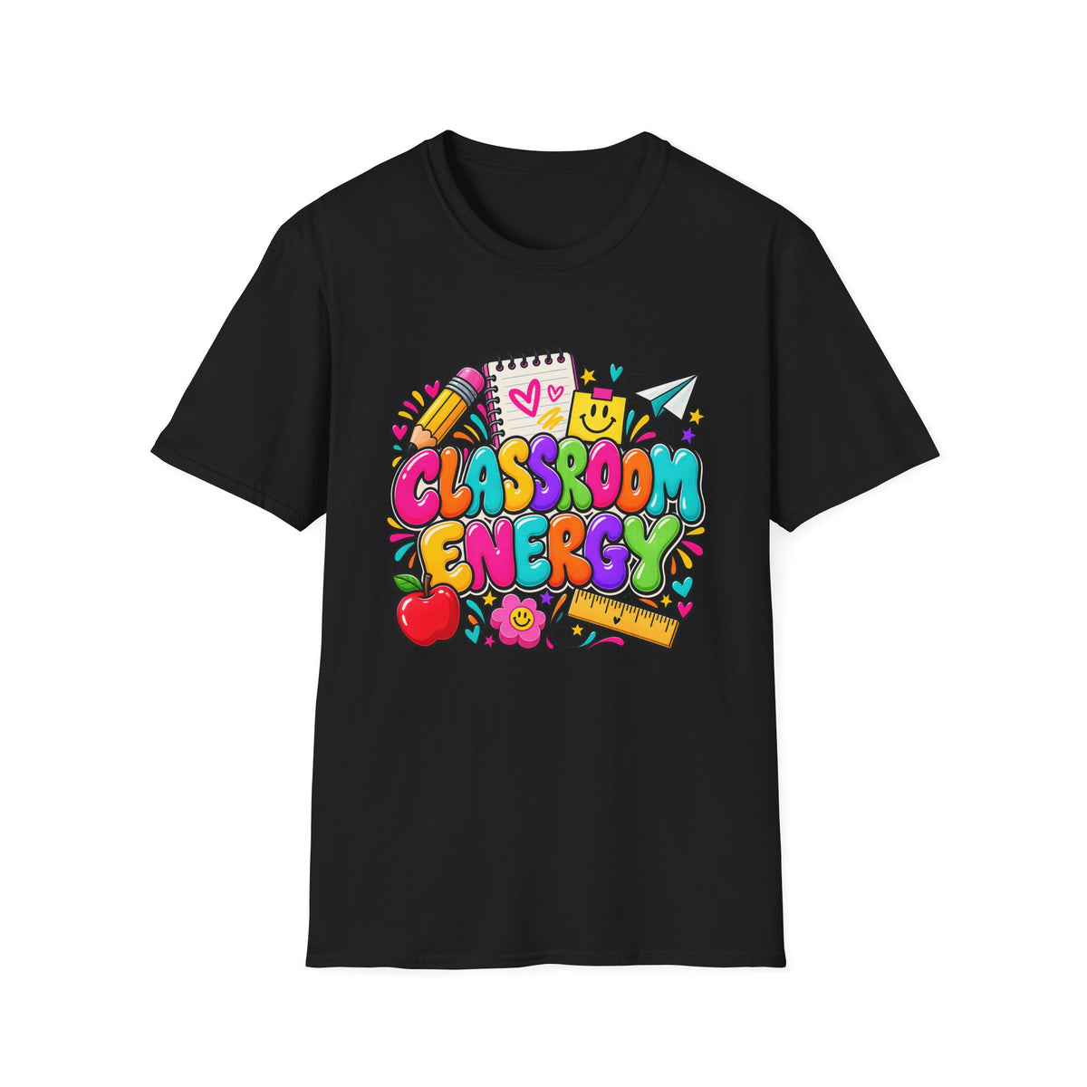 Classroom Energy Teacher T-Shirt — Colorful Back-to-School Educator Tee