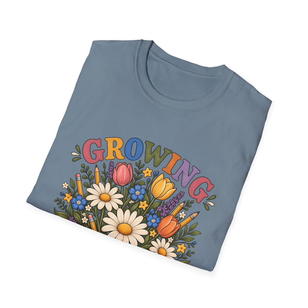 Growing Great Minds T-Shirt — Floral Teacher / Educator Appreciation Tee