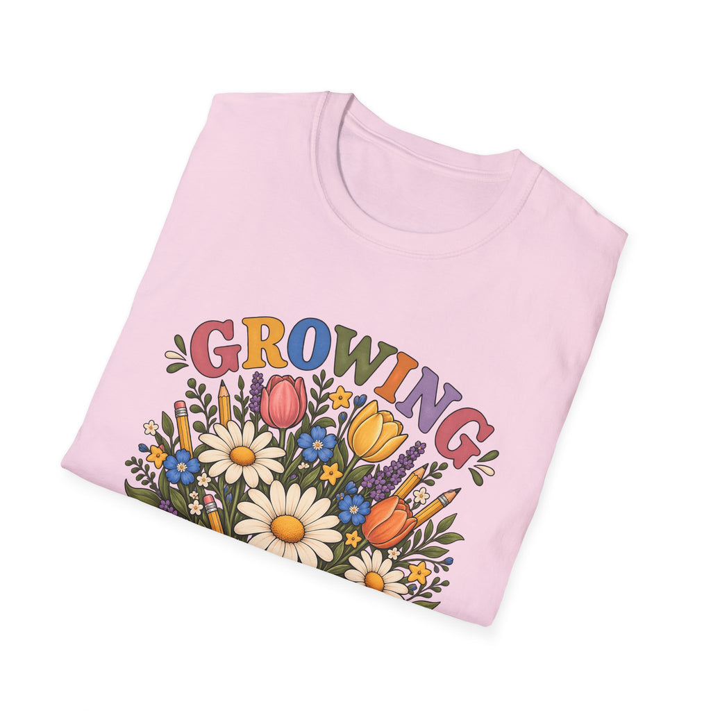 Growing Great Minds T-Shirt — Floral Teacher / Educator Appreciation Tee