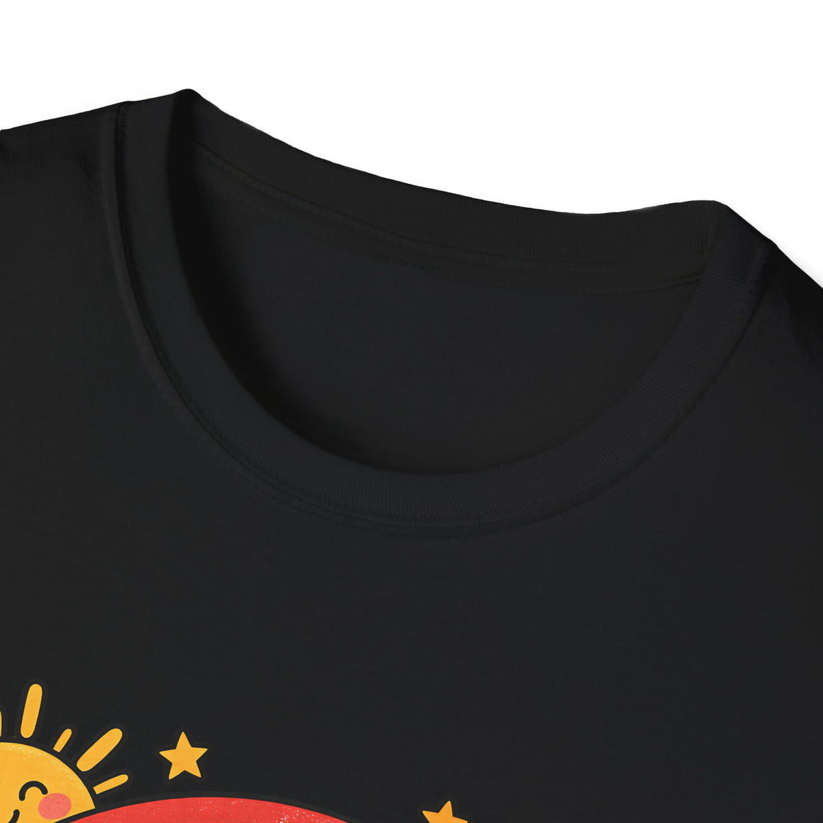 T-Shirt — "Today We Try Again" Retro Rainbow Positive Tee