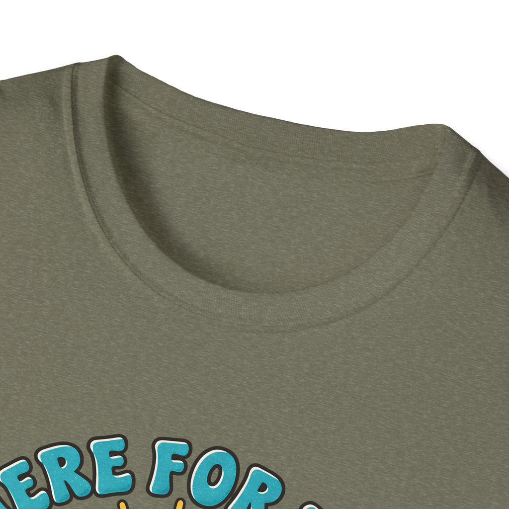 Aha Moments T-Shirt — 'Here for the Aha Moments' Lightbulb Graphic Tee