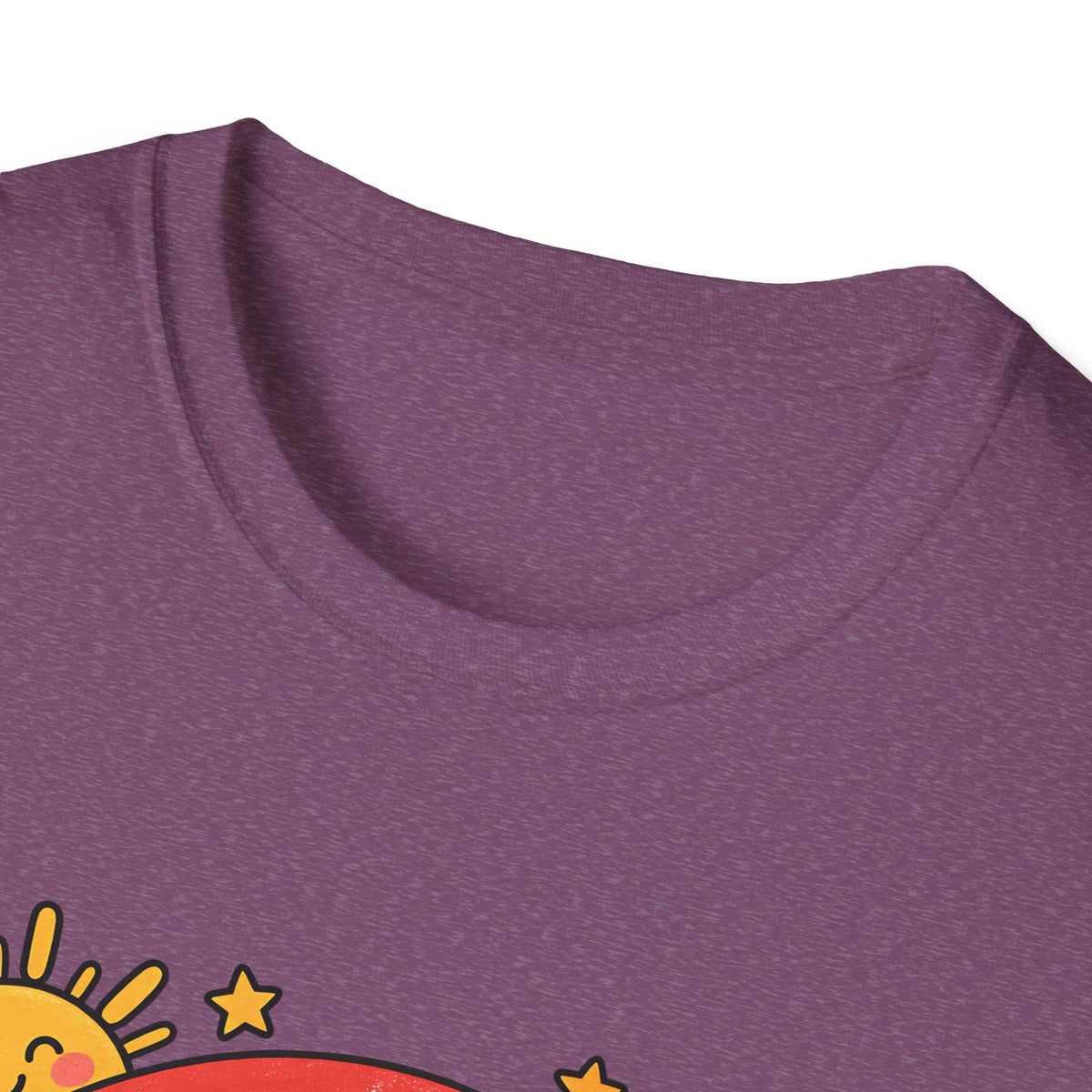 T-Shirt — "Today We Try Again" Retro Rainbow Positive Tee