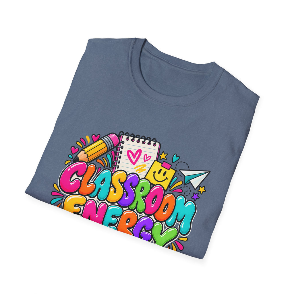 Classroom Energy Teacher T-Shirt — Colorful Back-to-School Educator Tee
