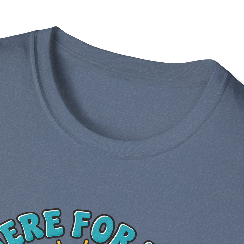 Aha Moments T-Shirt — 'Here for the Aha Moments' Lightbulb Graphic Tee