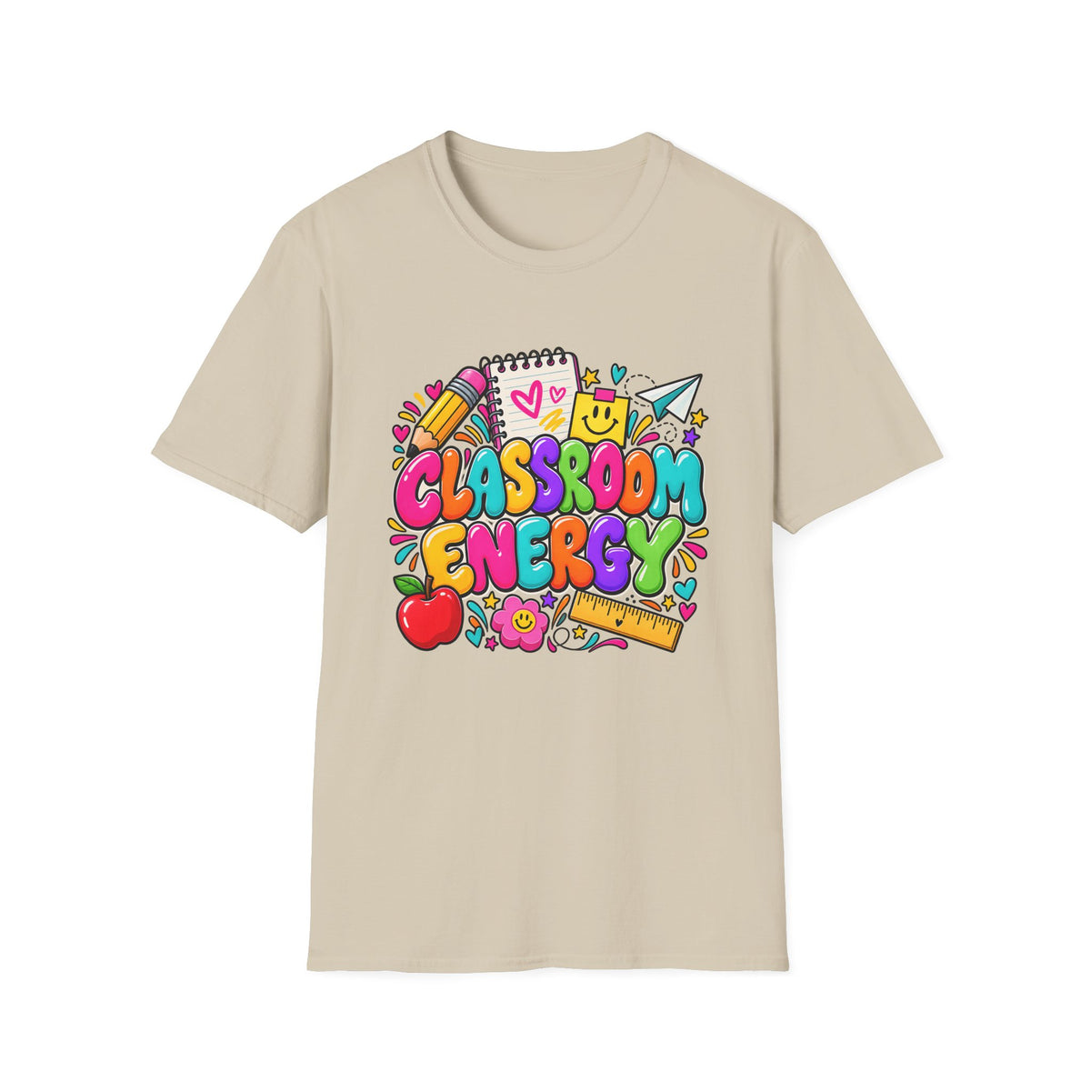 Classroom Energy Teacher T-Shirt — Colorful Back-to-School Educator Tee