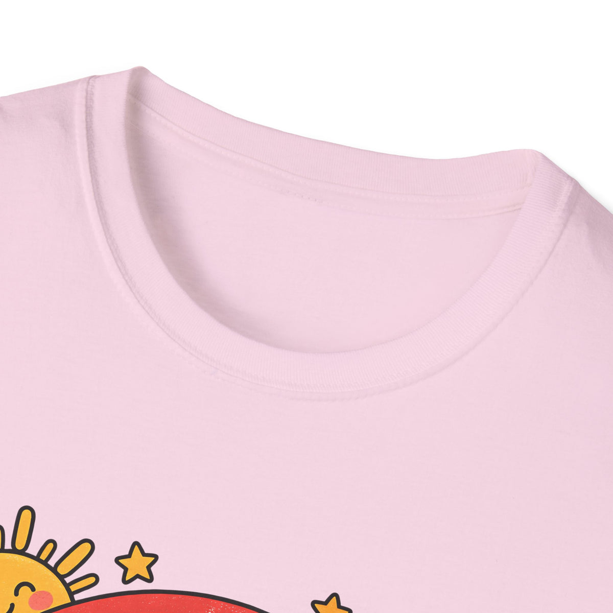 T-Shirt — "Today We Try Again" Retro Rainbow Positive Tee