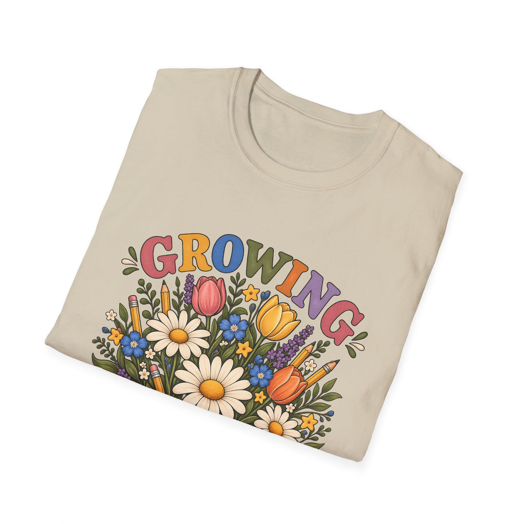 Growing Great Minds T-Shirt — Floral Teacher / Educator Appreciation Tee